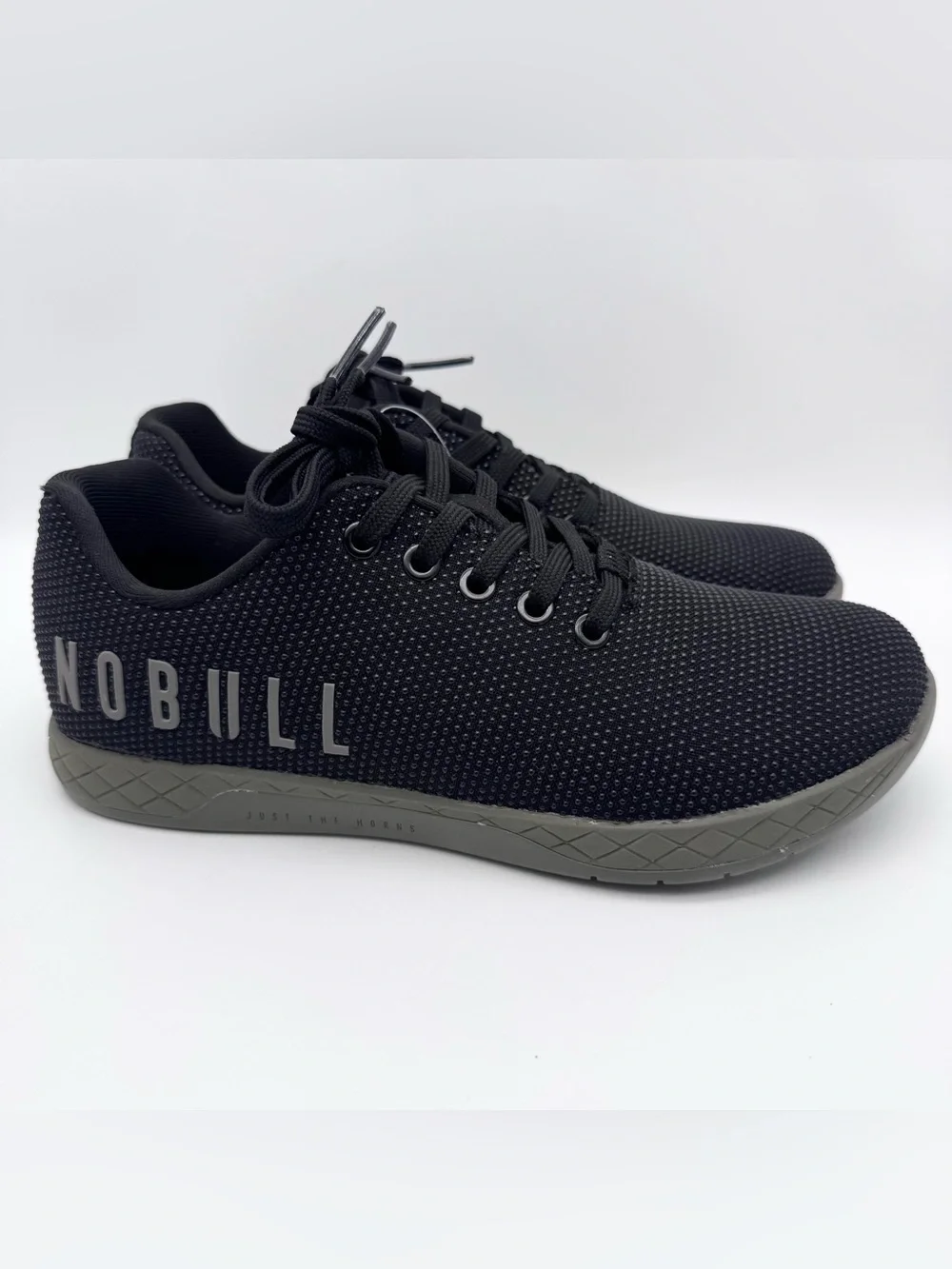 NOBULL SuperFabric Outwork Trainer Black Women Size 8 Gym Shoes NWOB